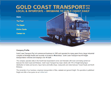 Tablet Screenshot of goldcoast-transport.com.au